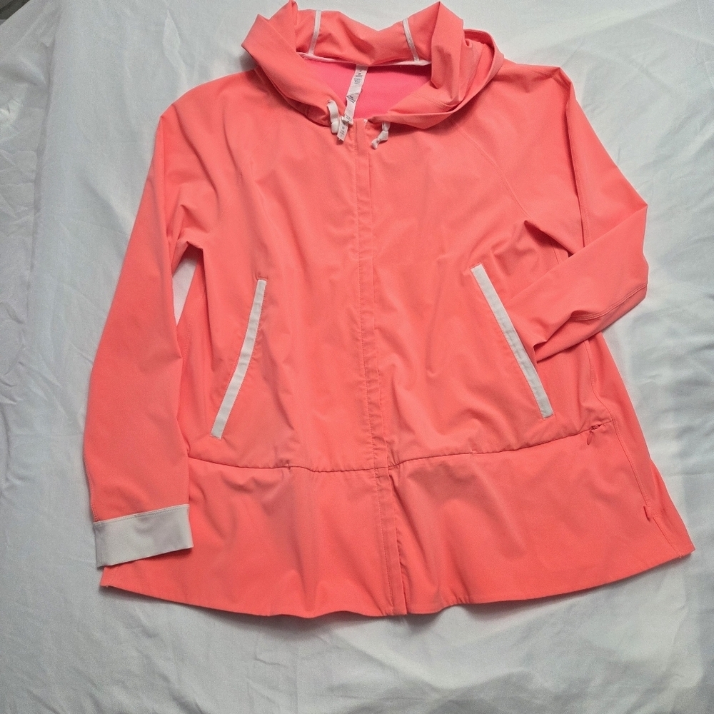 Lululemon Sun Showers Zip Jacket Coral Pink 8